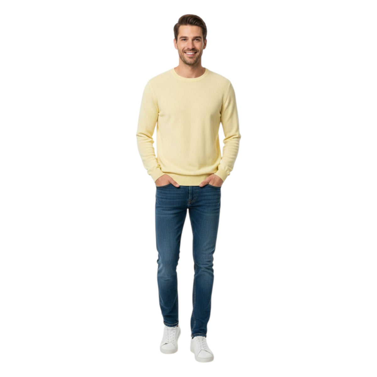 Men's Knitted Sweaters,Yellow