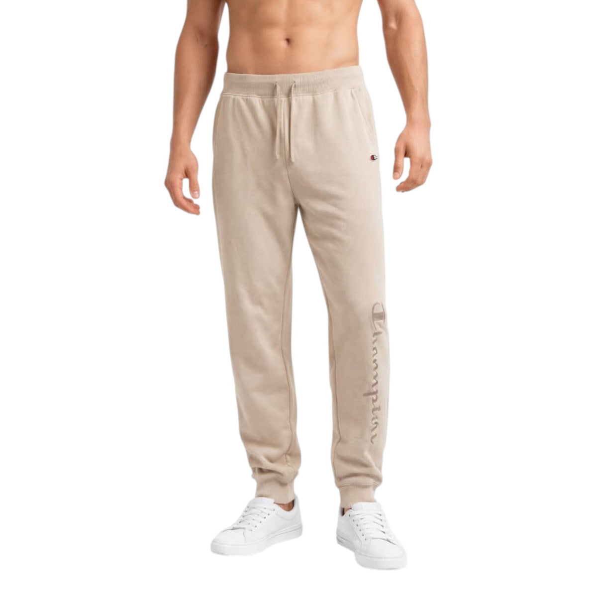 Men's Brand Logo Printed Pant,Beige