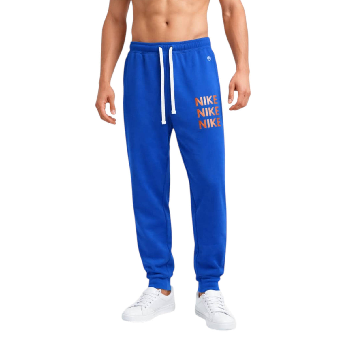 Men's Brand Logo Printed Pant,Blue