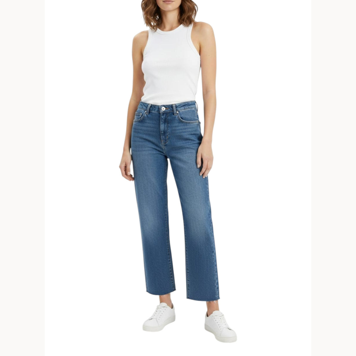 Women's Plain Solid Jeans,Light Blue