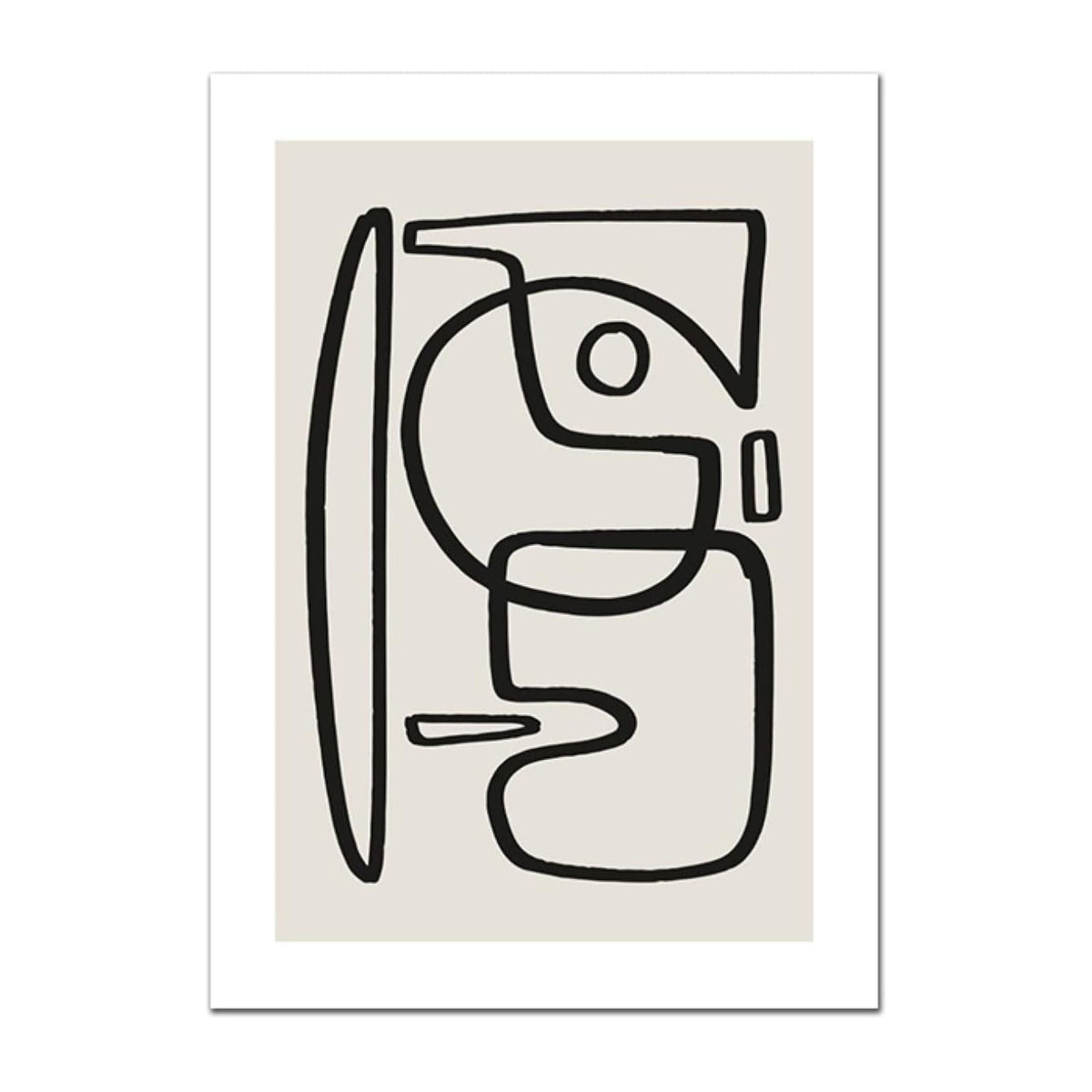 Abstract Line Draw Poster