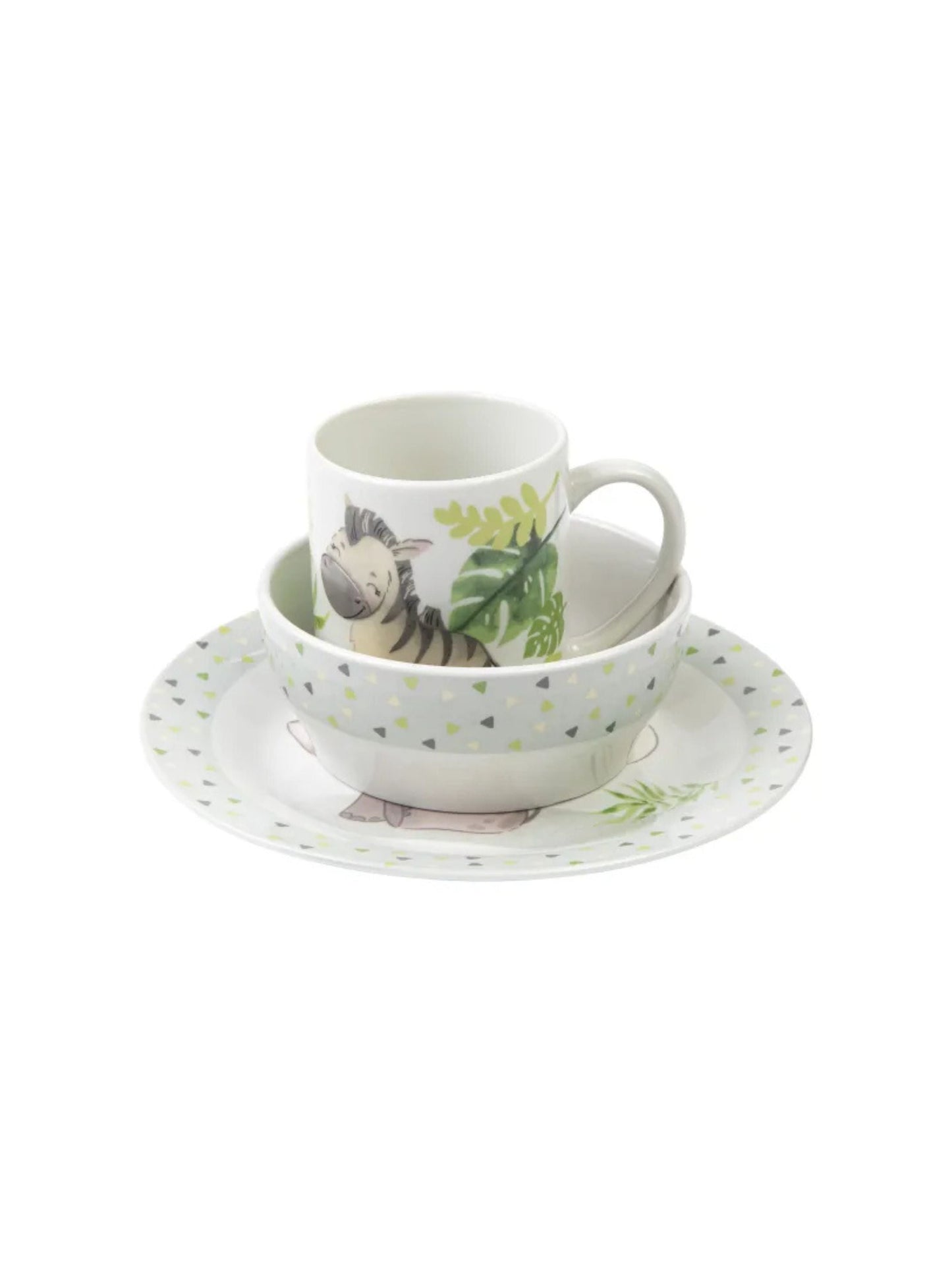 Children'S Tableware (Elephant/Zebra)