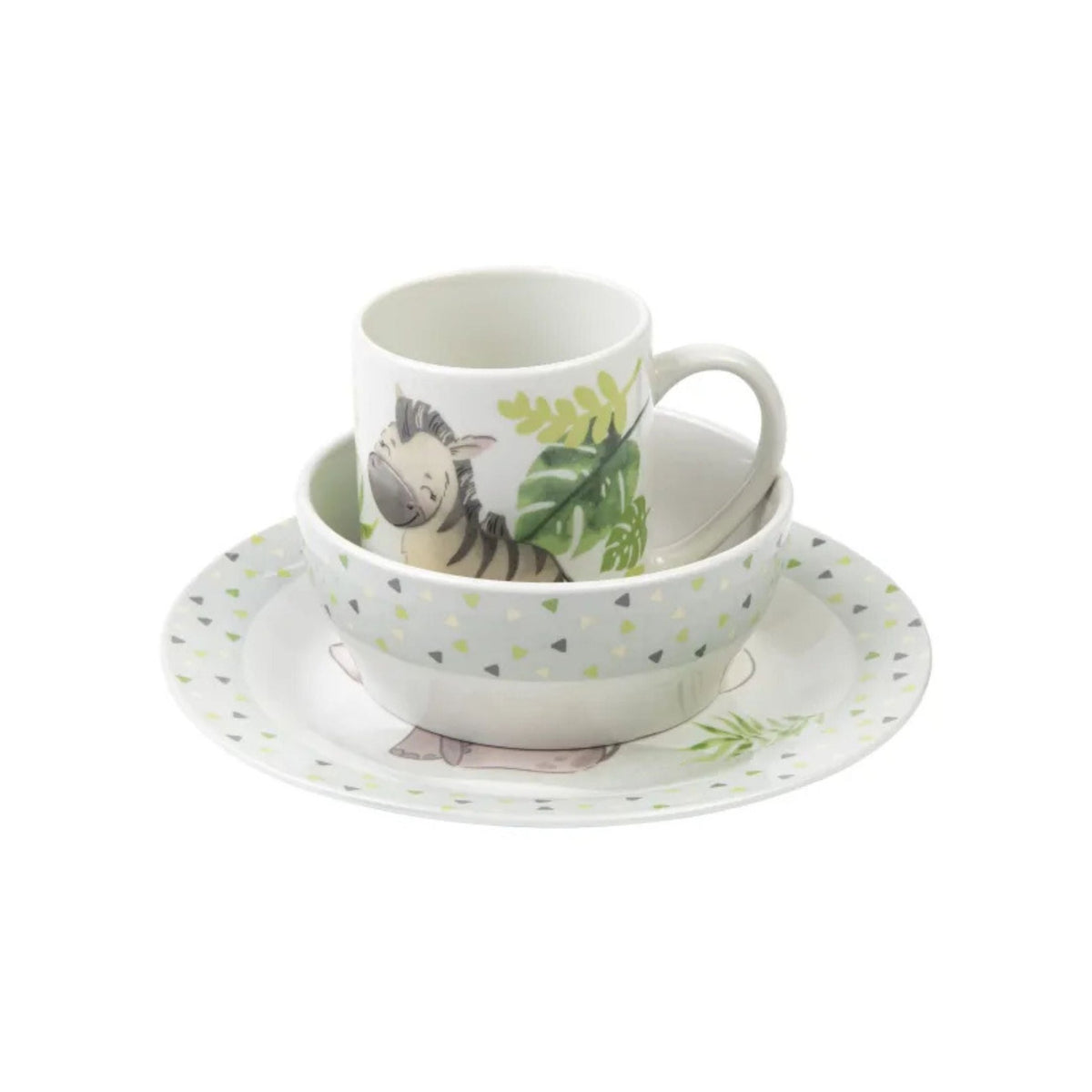 Children'S Tableware (Elephant/Zebra)
