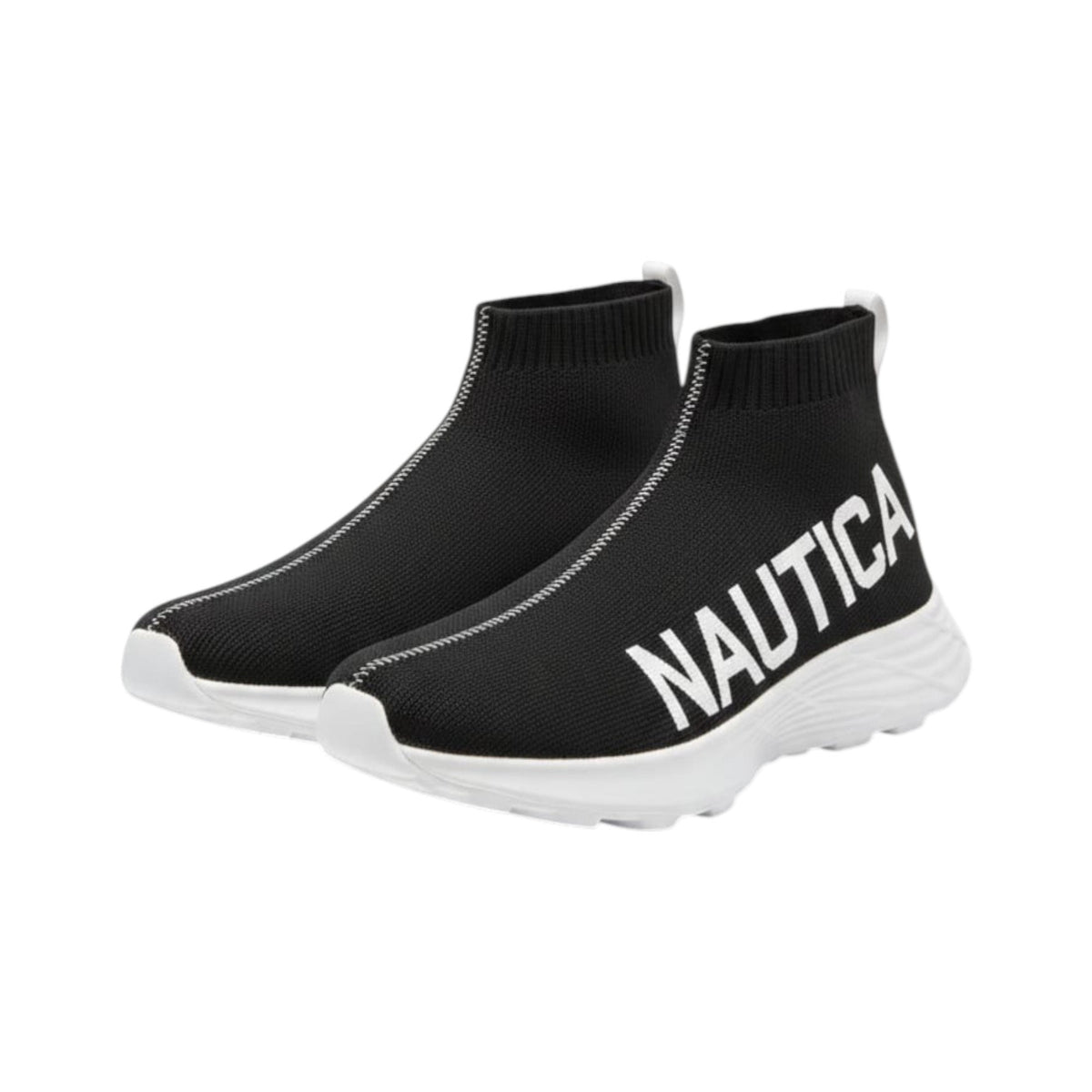 Men's Brand Logo Printed High Top Shoes ,Black
