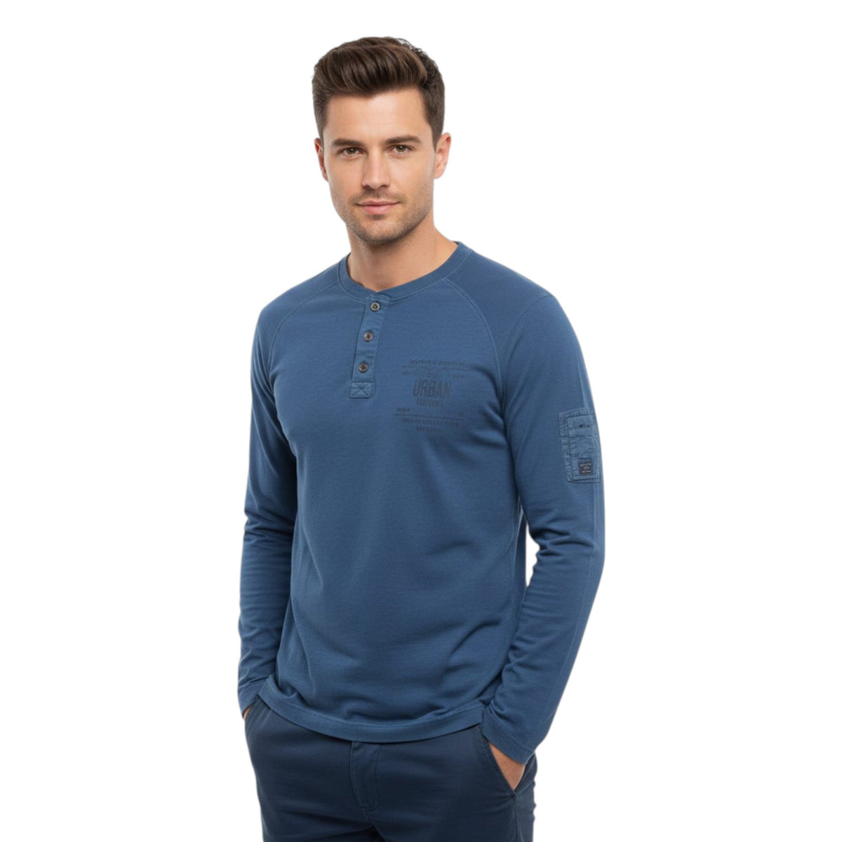Men's Printed Top,Navy