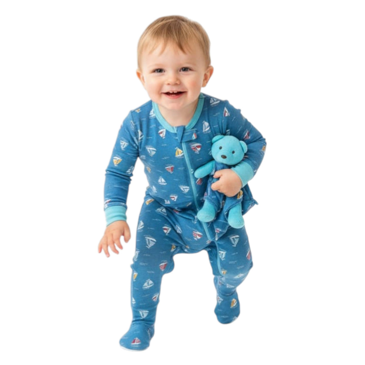 Kids Boy's Printed Jumpsuit,Blue