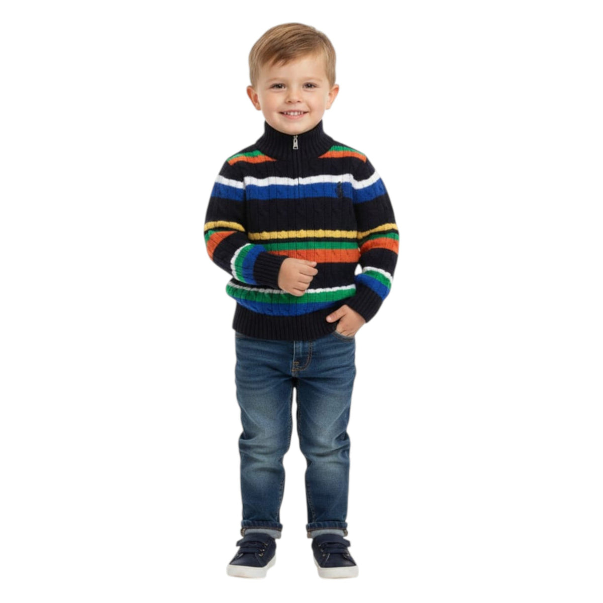 Kids Boy's Colorblocked Sweaters,Multi