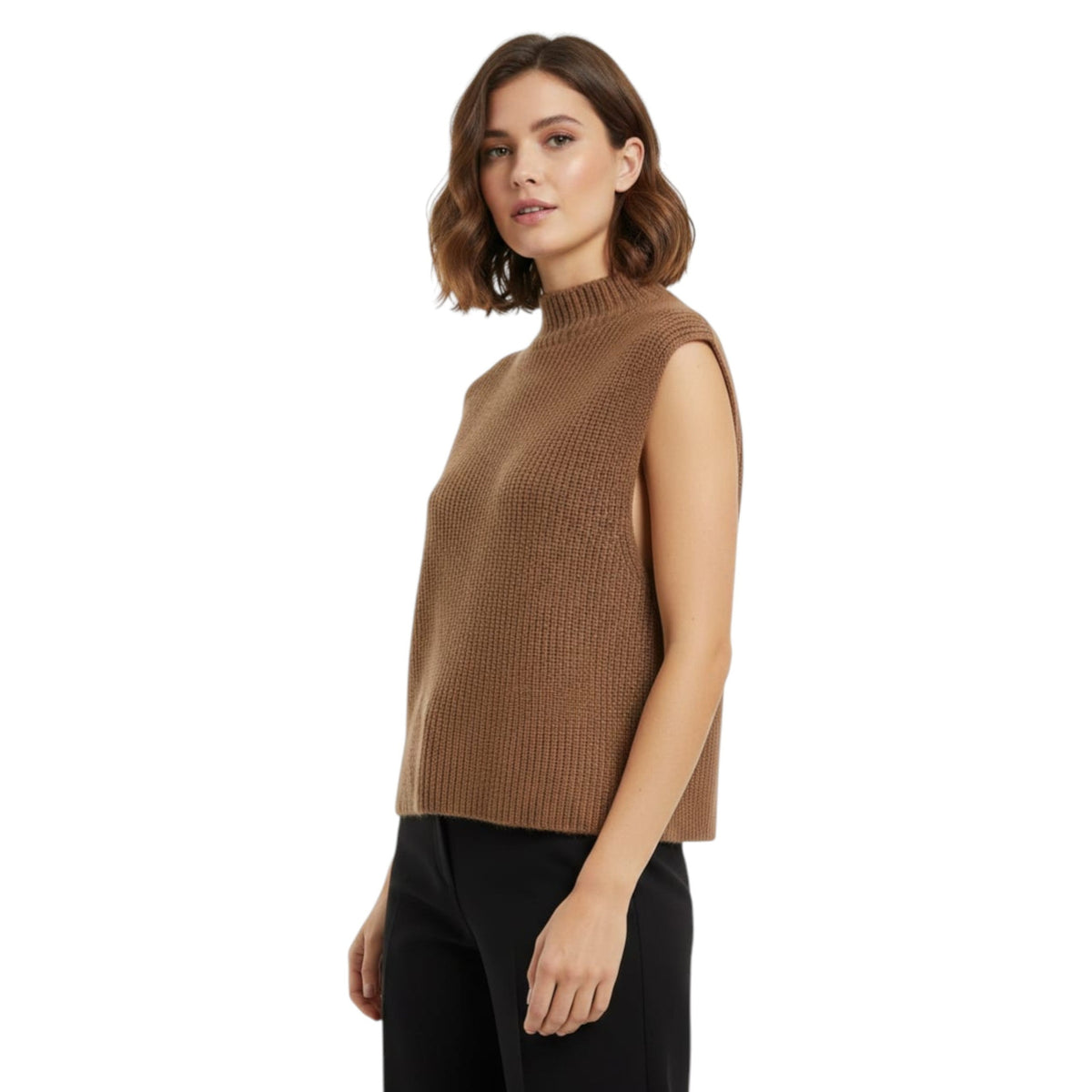 Women's Knitted Sweaters,Brown