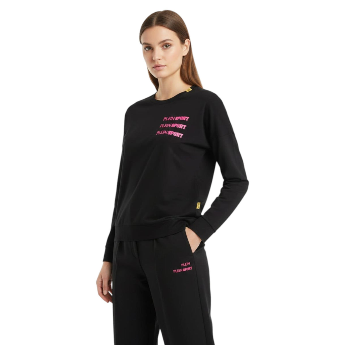 Women's Brand Logo Printed Swaeters,Black