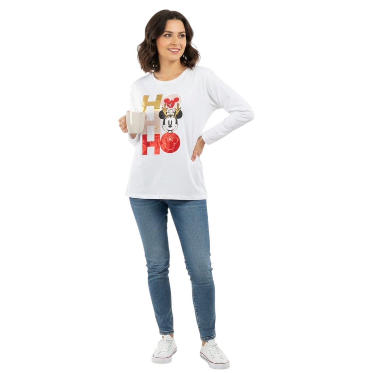 Women's Graphic Printed Top,White