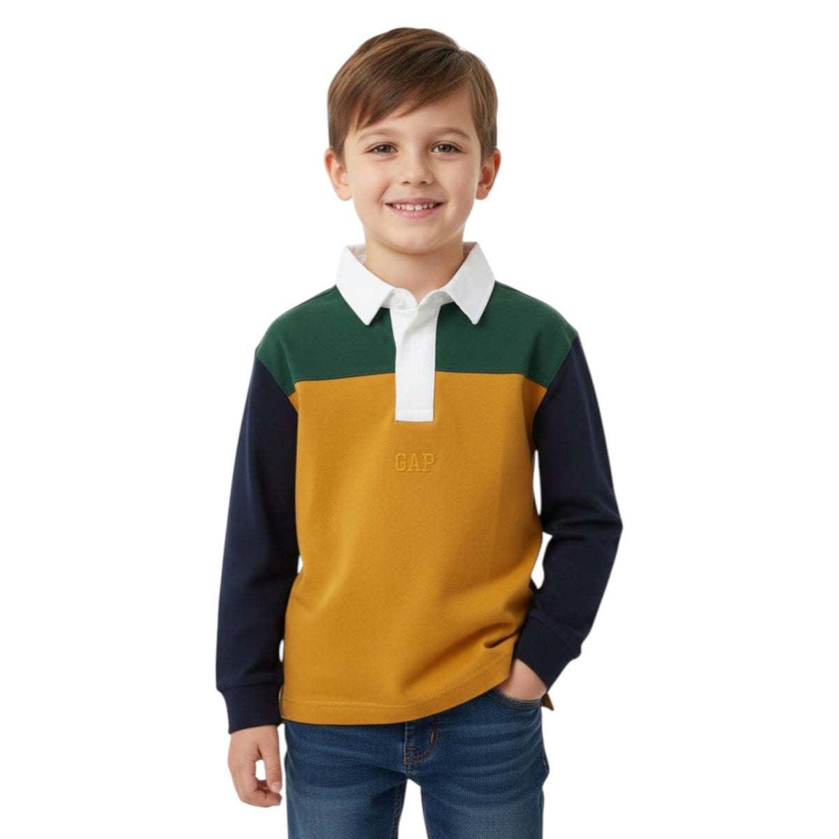 Kids Boy's Colorblocked Top,Multi