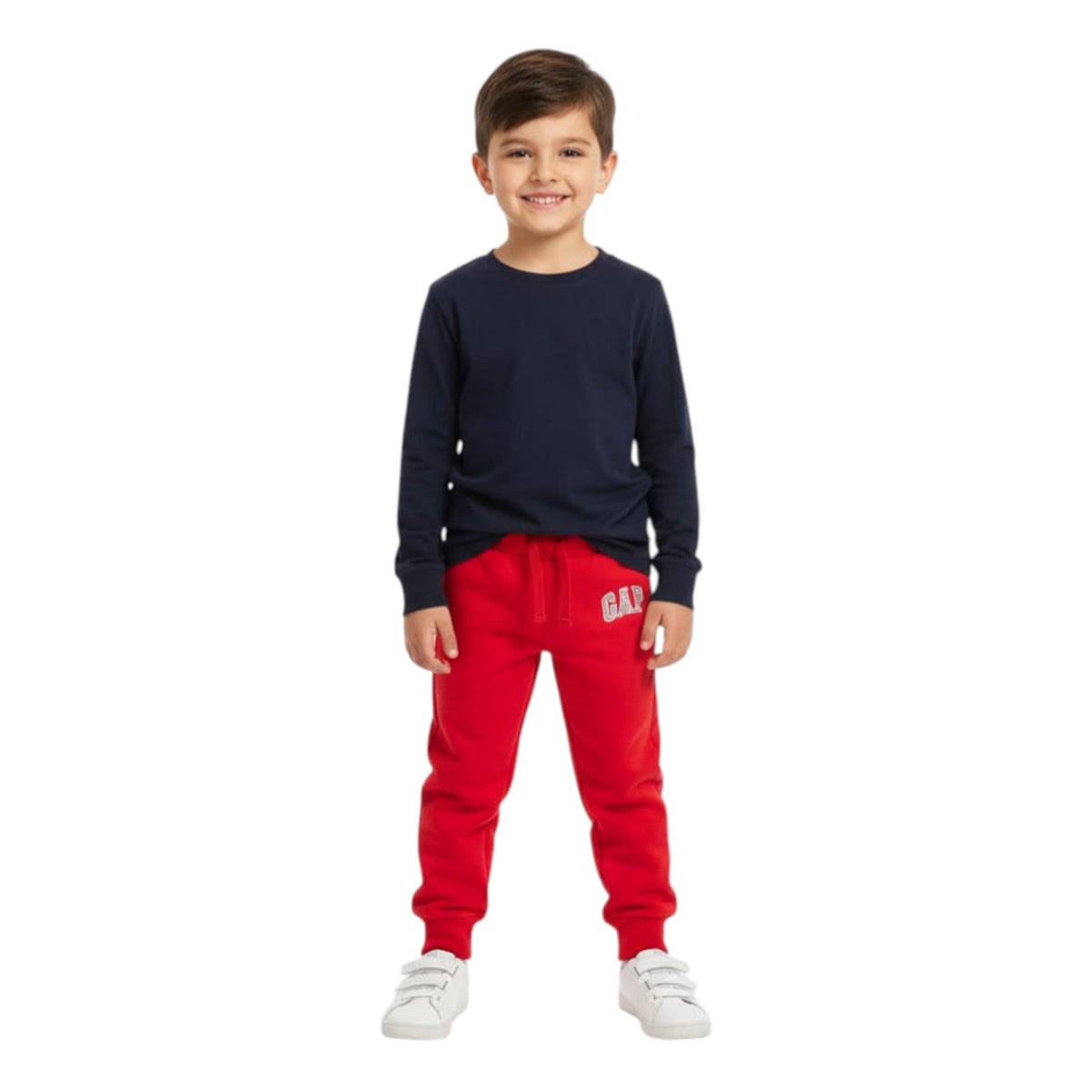 Kids Boy's Plain Solid Pant,Red