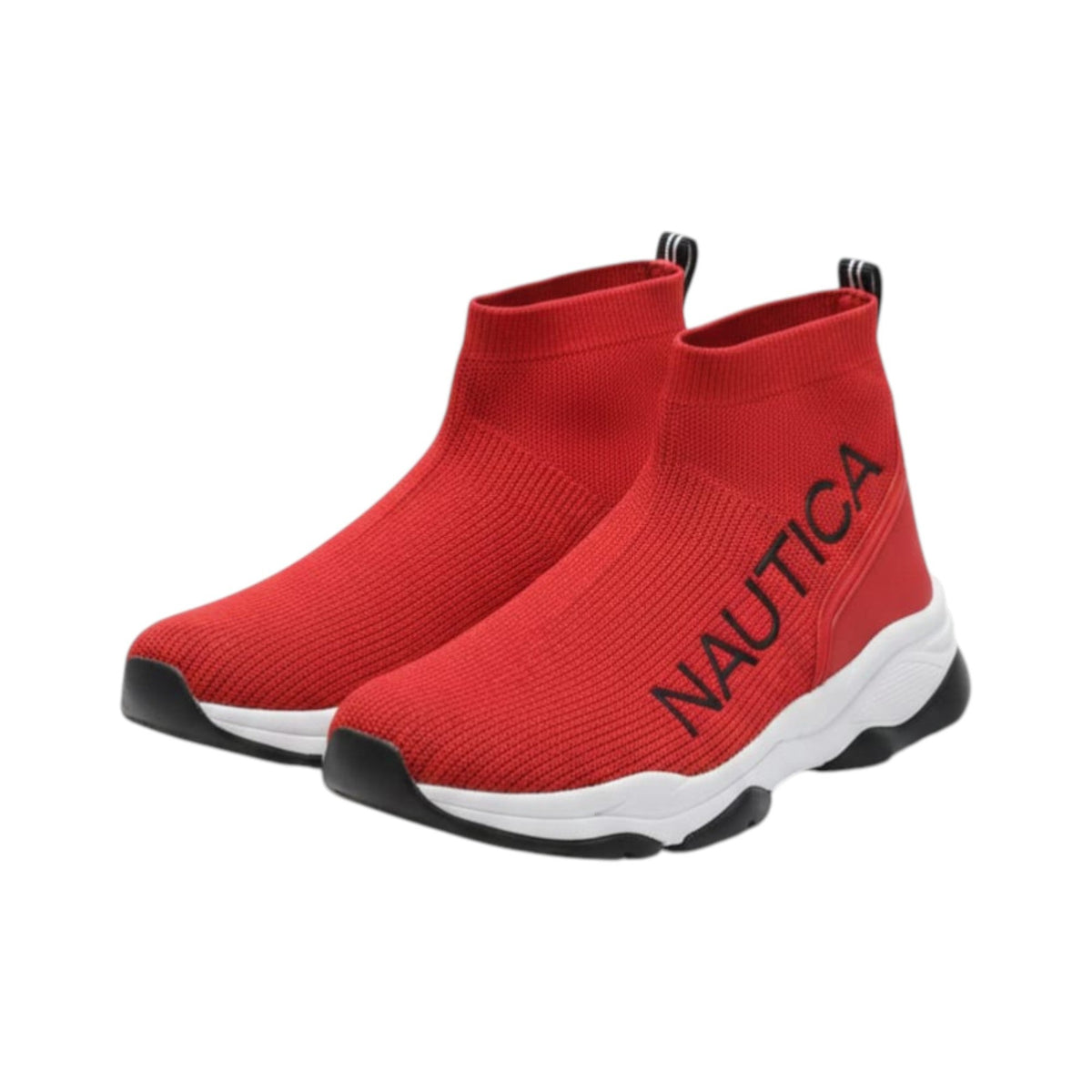 Men's Brand Logo Printed High Top Shoes,Red