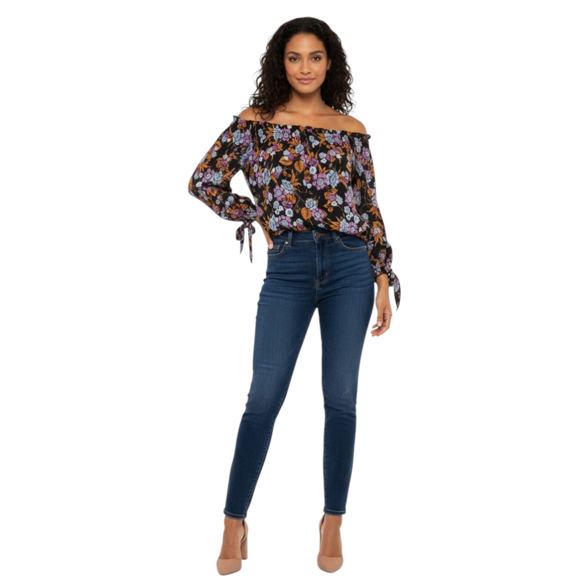 Women's Floral Printed Top,Multi