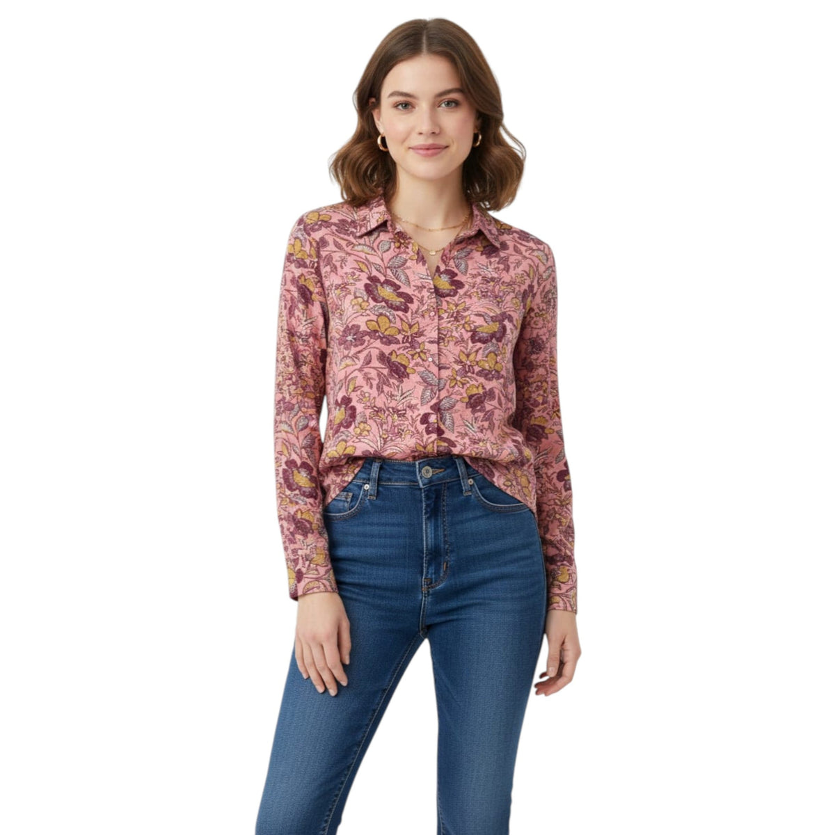 Women's Floral Printed Chemise,Multi