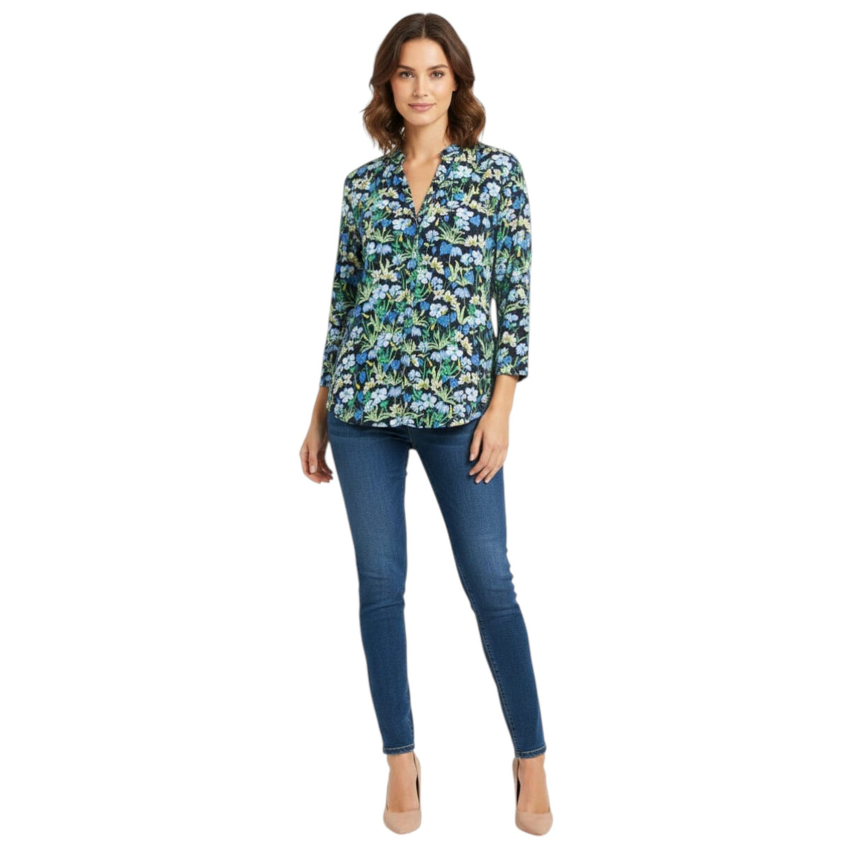 Women's Floral Printed Top,Multi