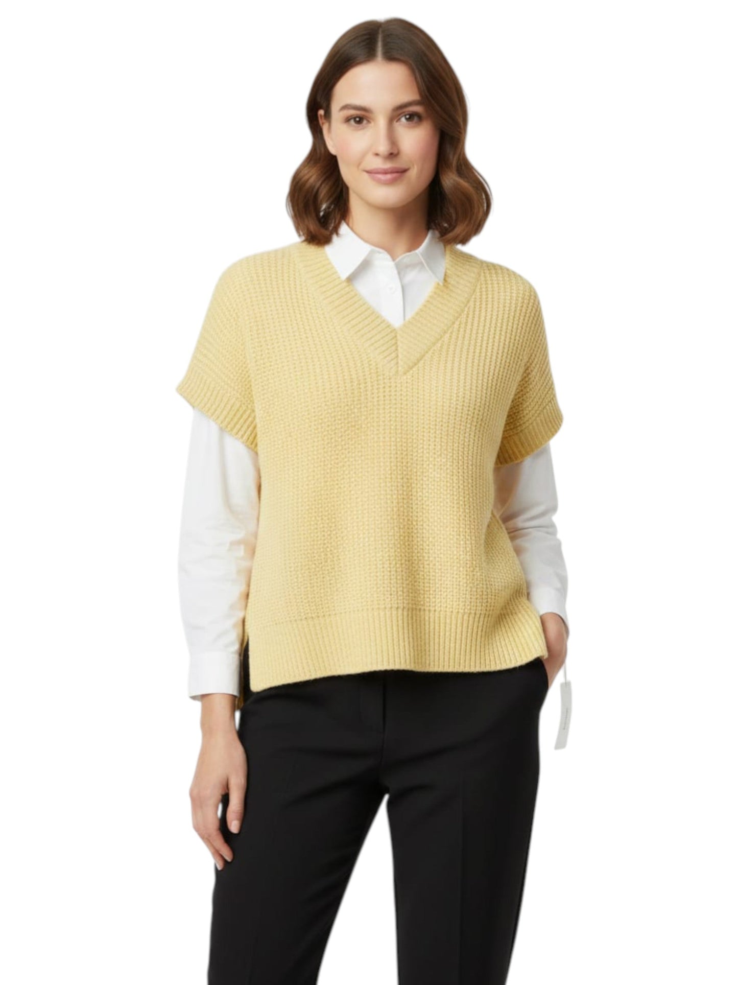 Women's Knitted Top,Yellow
