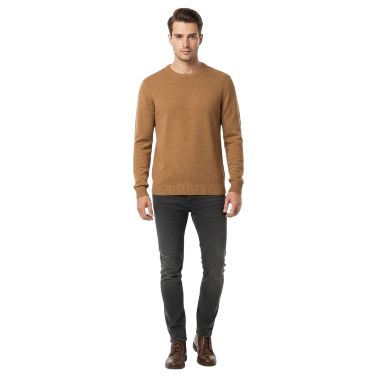 Men's Knitted Sweaters,Brown