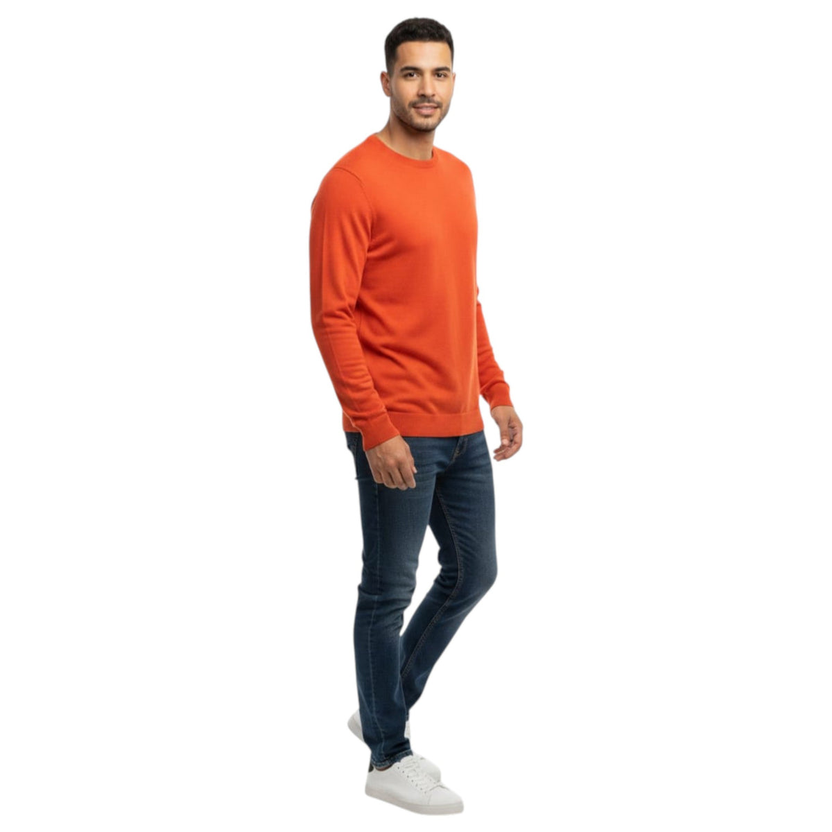 Men's Textured Top,Orange