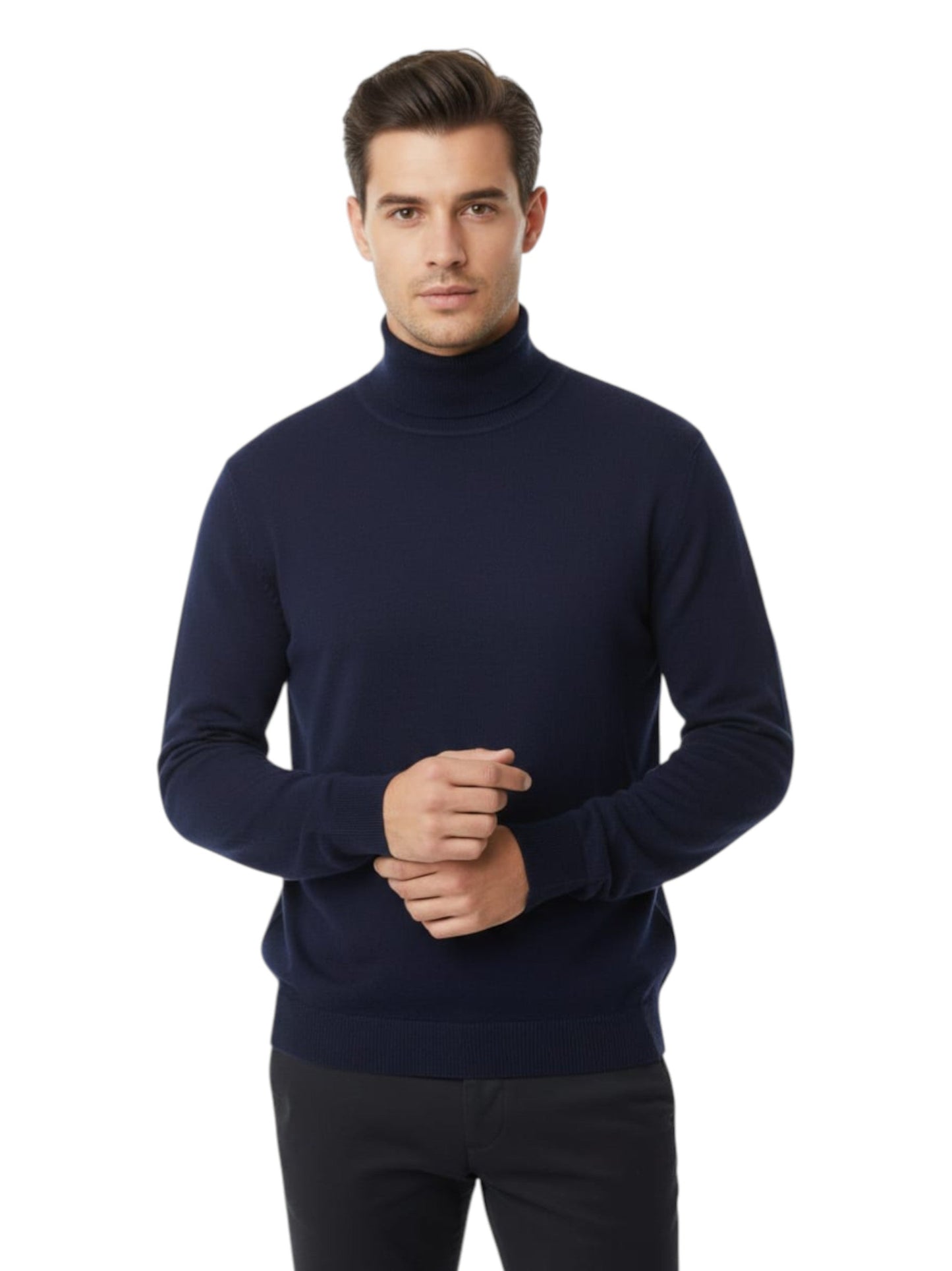 Men's Plain Solid Top,Indigo