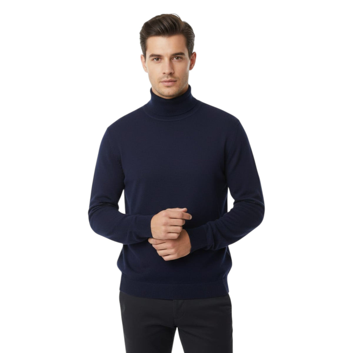 Men's Plain Solid Top,Indigo