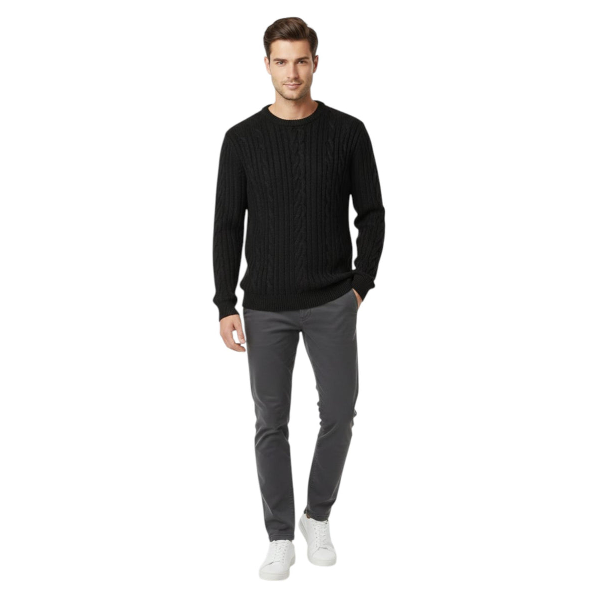 Men's Knitted Sweaters,Black