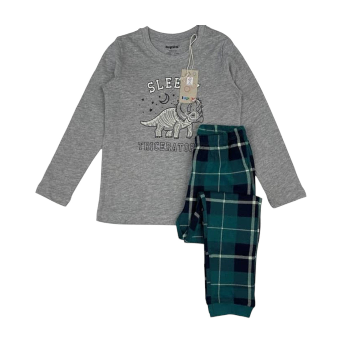 Kids Boy's Prinrted Pajama Set,Grey