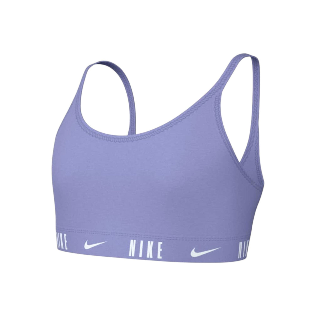 Kids Girl's Brand Logo Printed Sport Bra,Light Purple