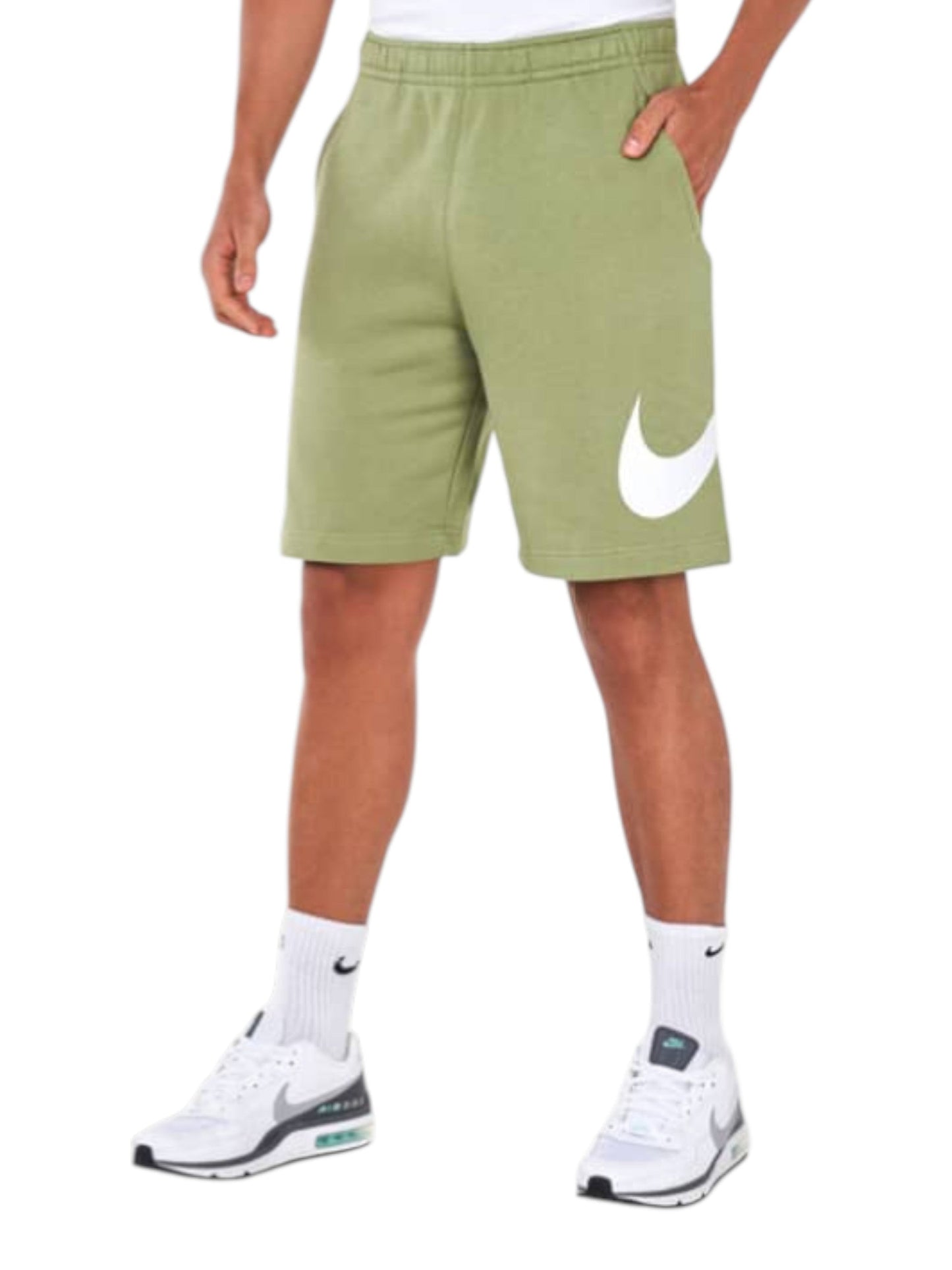 Men's Brand Logo Printed Short,Light Olive