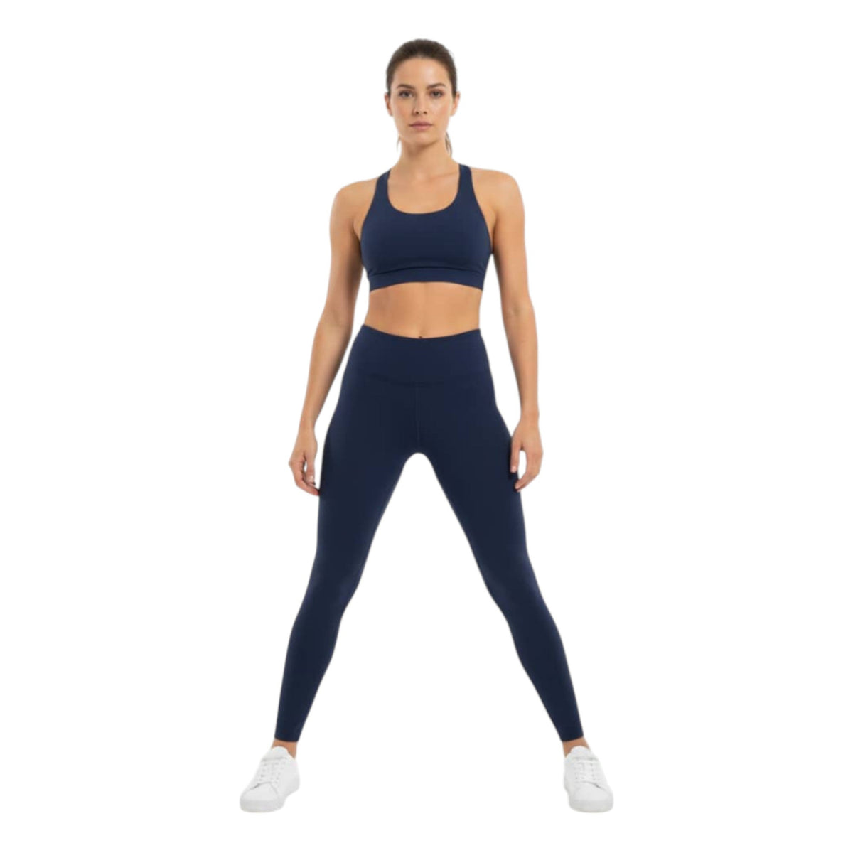 Women's Plain Solid Legging,Navy