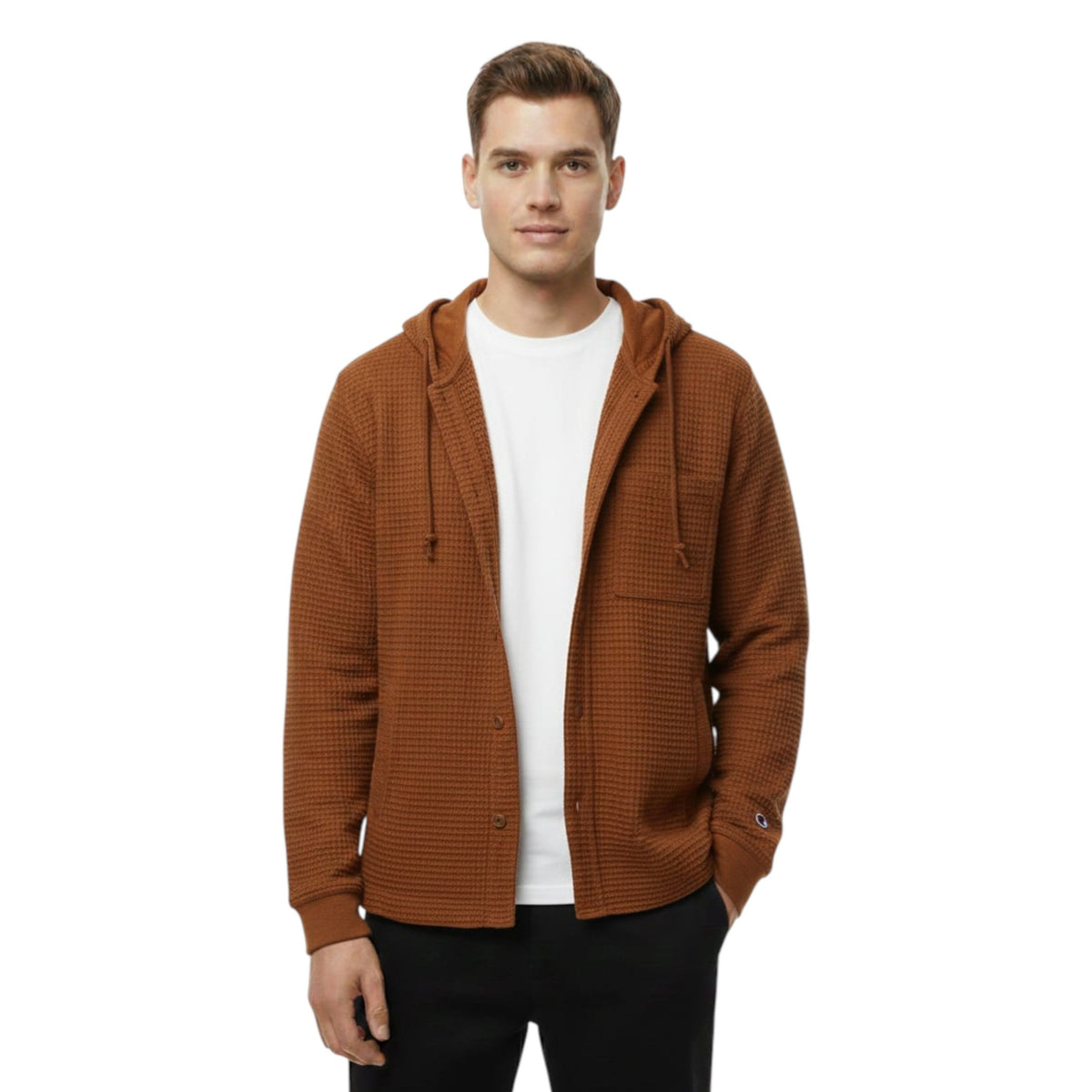 Men's Textured Dress Shirt,Brown
