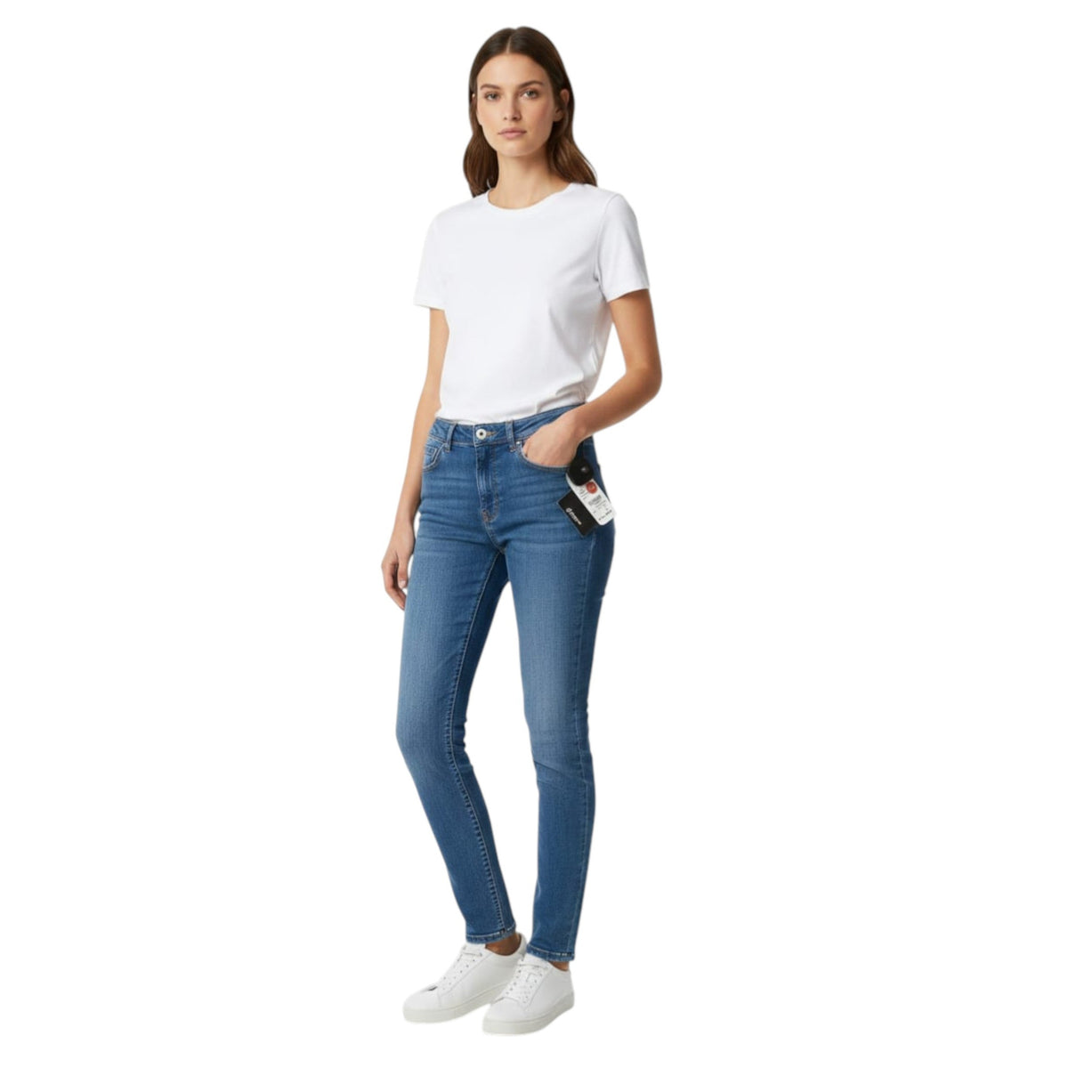 Women's Washed Jeans,Light Blue