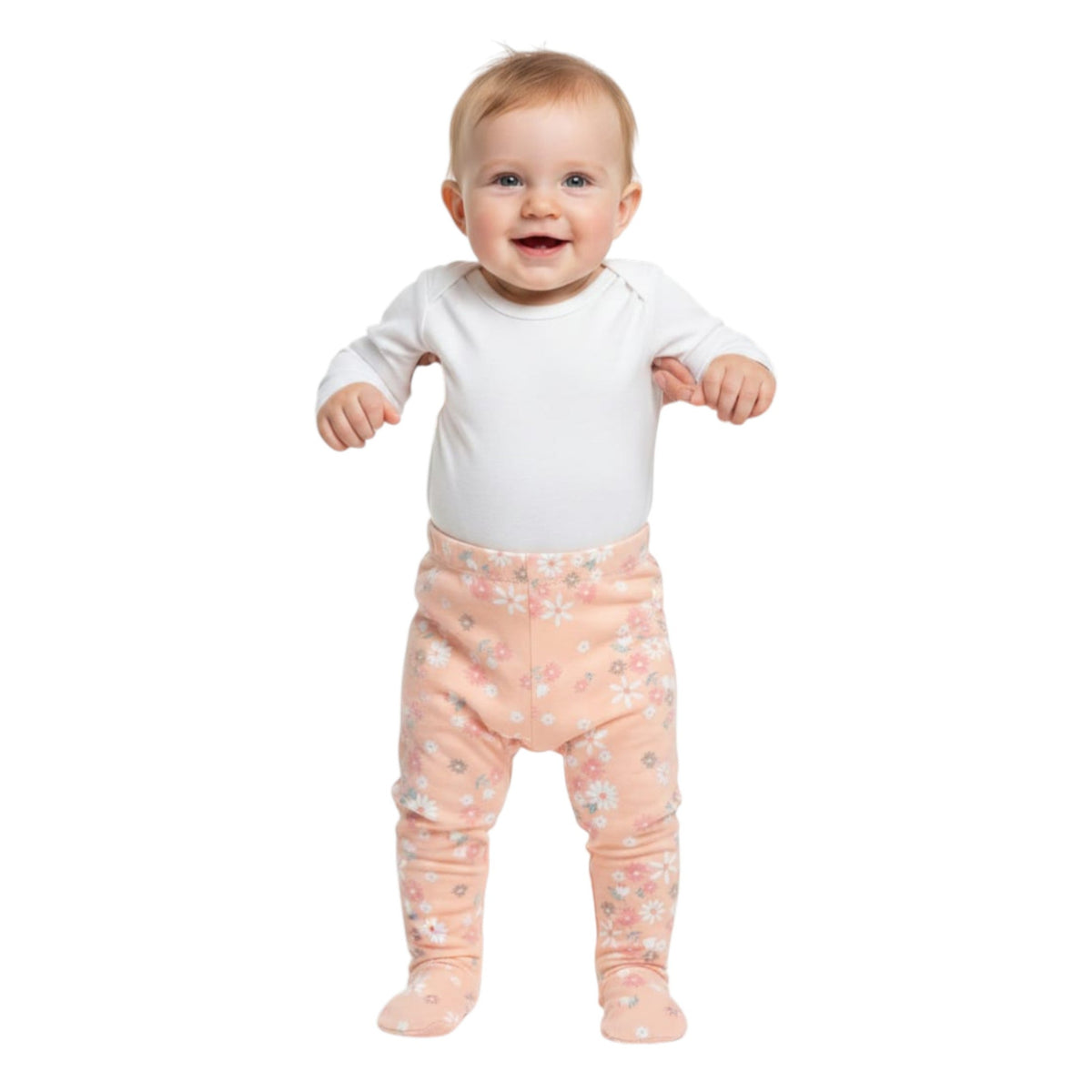 Kids Girl's Floral Printed Pant,Coral