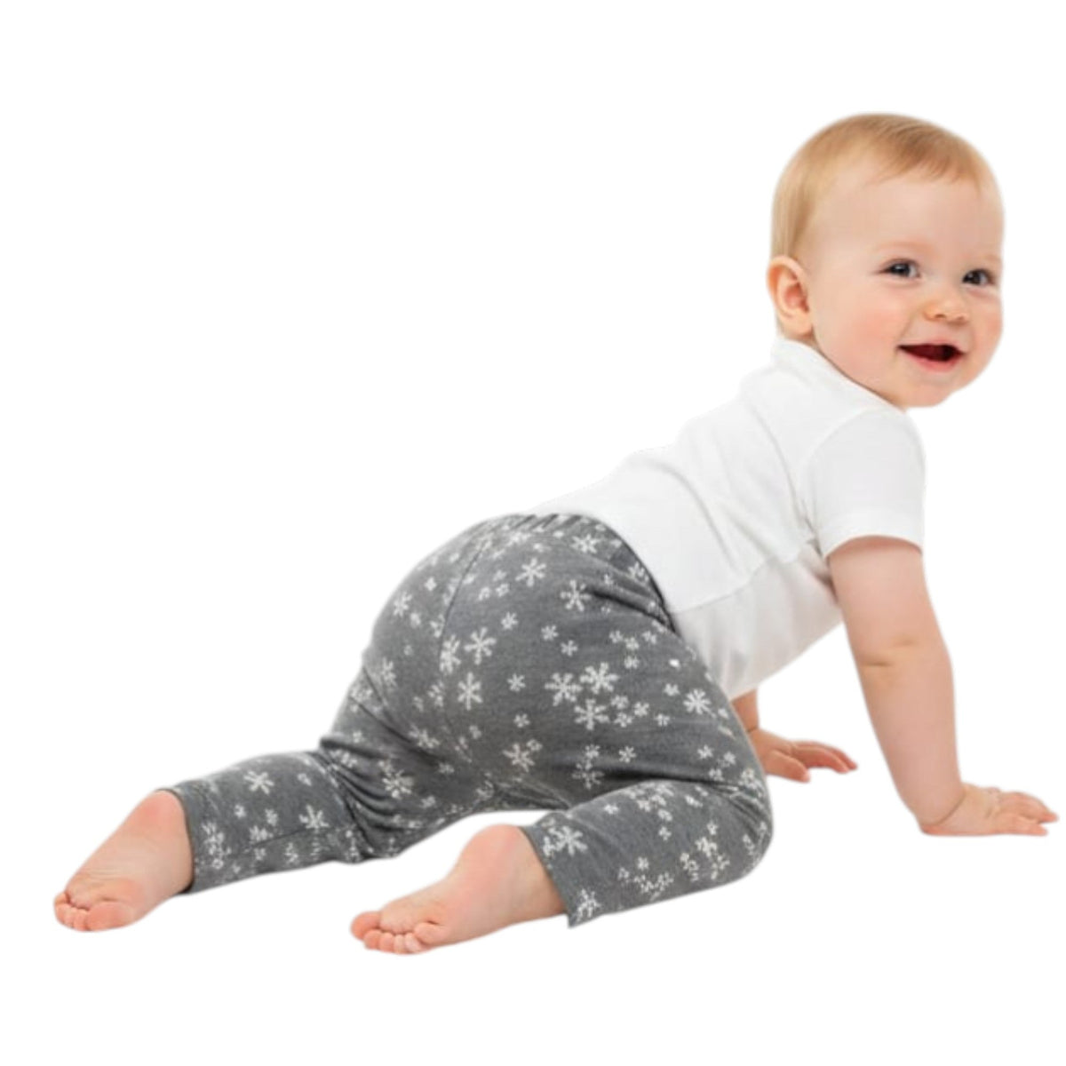 Kids Girl's Printed Pant,Grey
