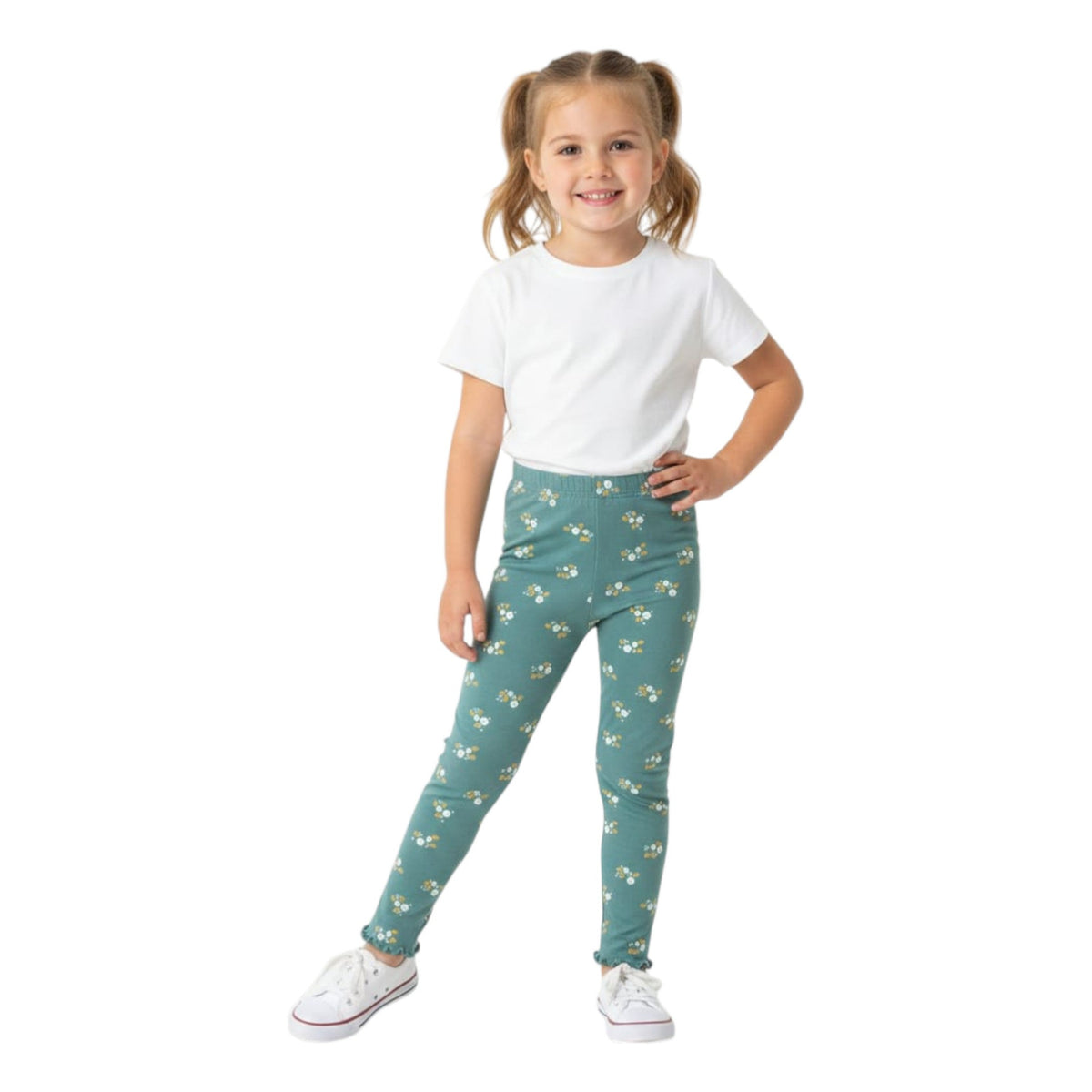 Kids Girl's Printed Pant,Green
