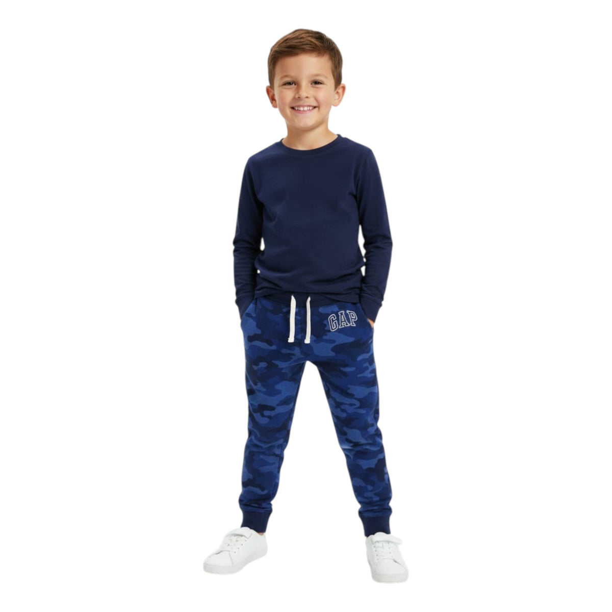 Kids Boy's Printed Pnat,Navy