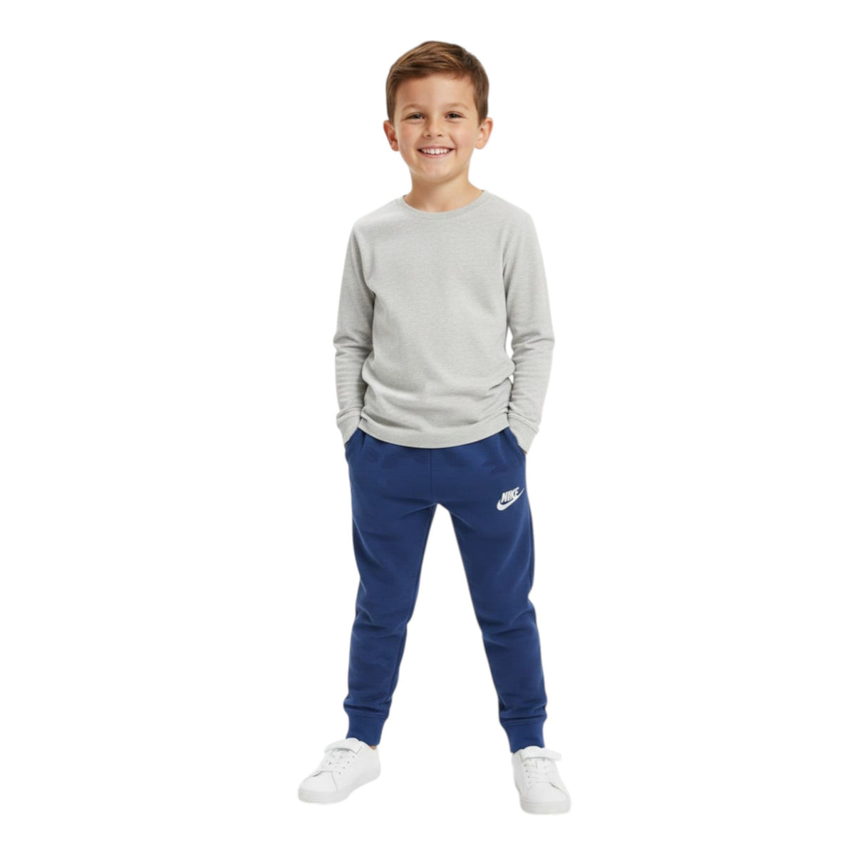 Kids Boy's Plain Solid Pant,Navy