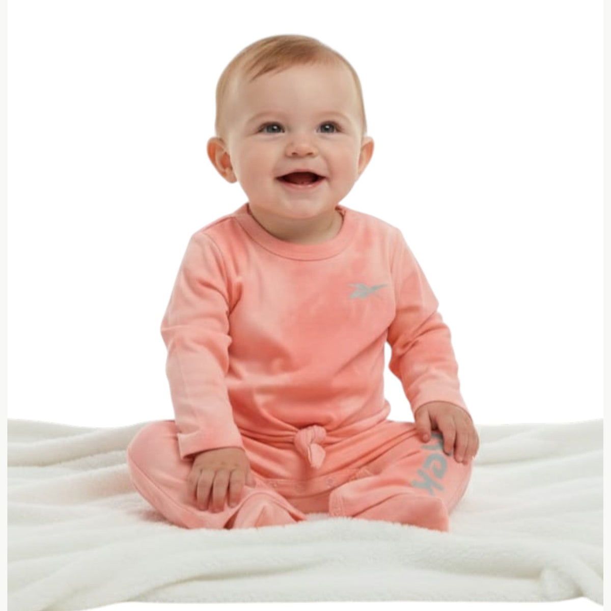Kids Girl's Plain Pajama Set,Pink