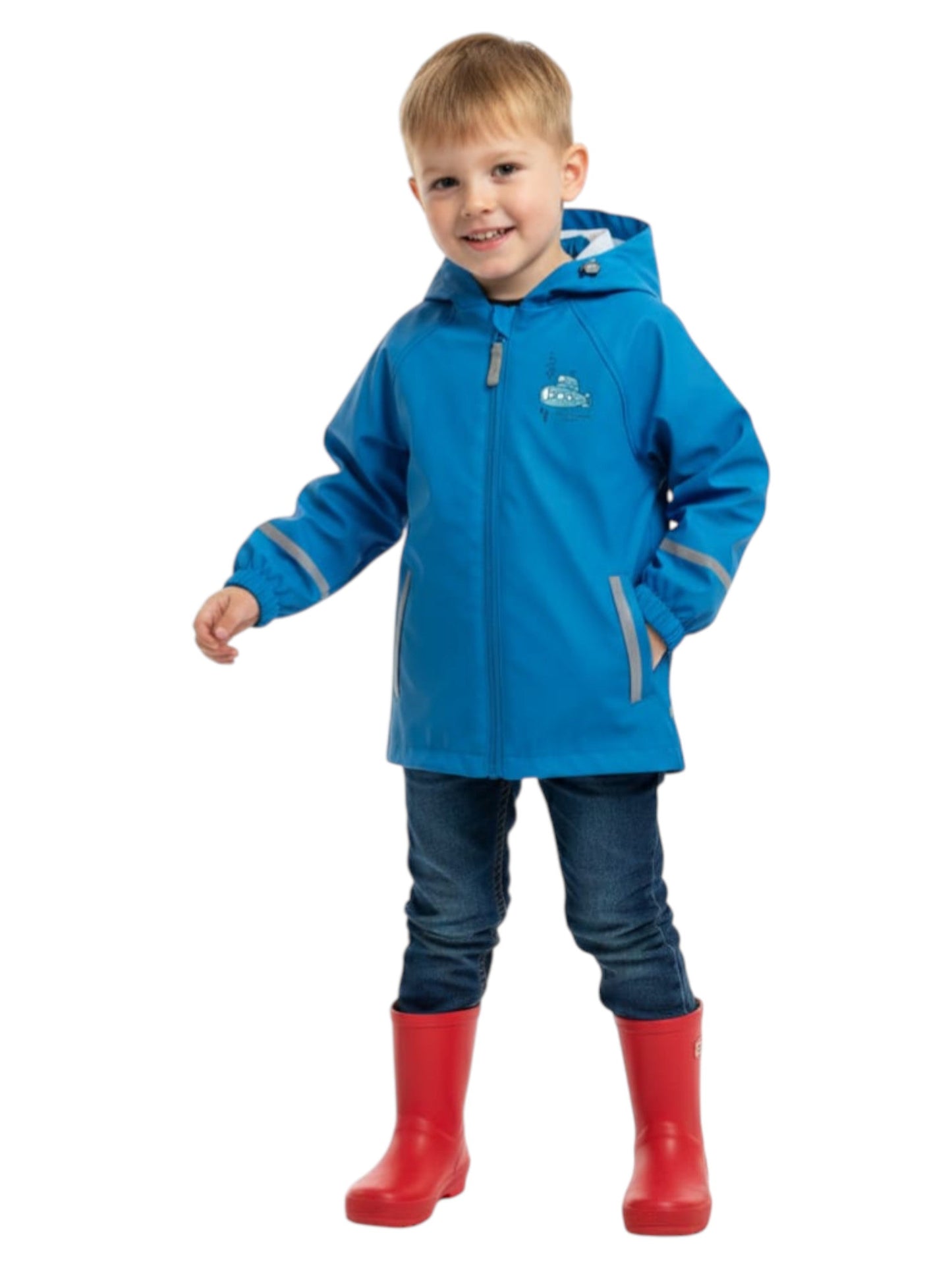 Kids Boy's Plain Solid Jacket,Blue