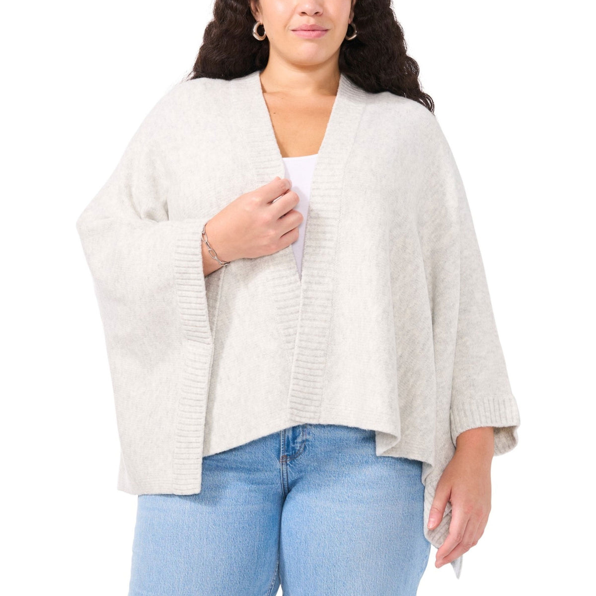 Women's Knitted Cardigan,Light Grey