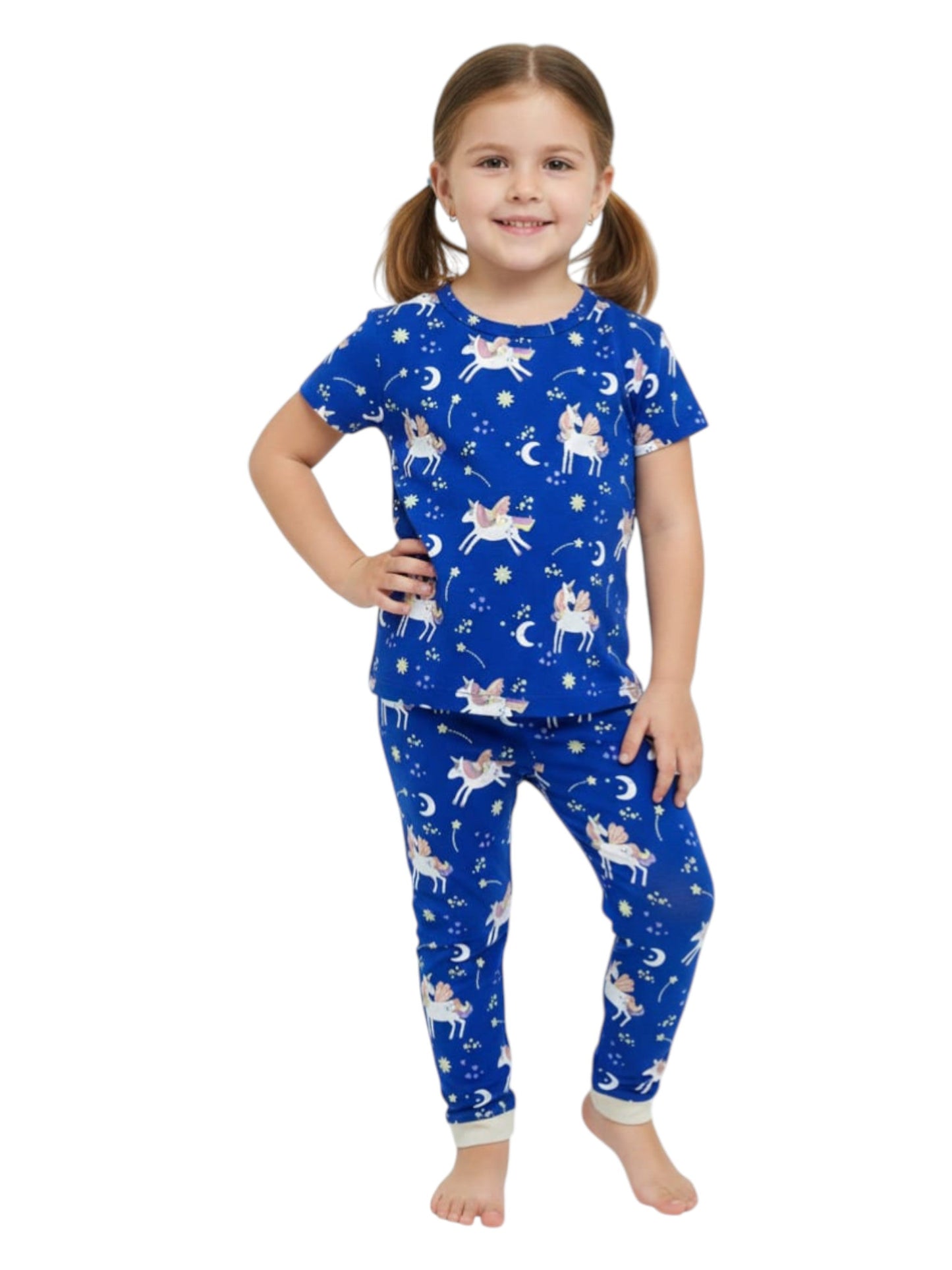 Kids Girl's Printed Sleepwear Pant,Navy