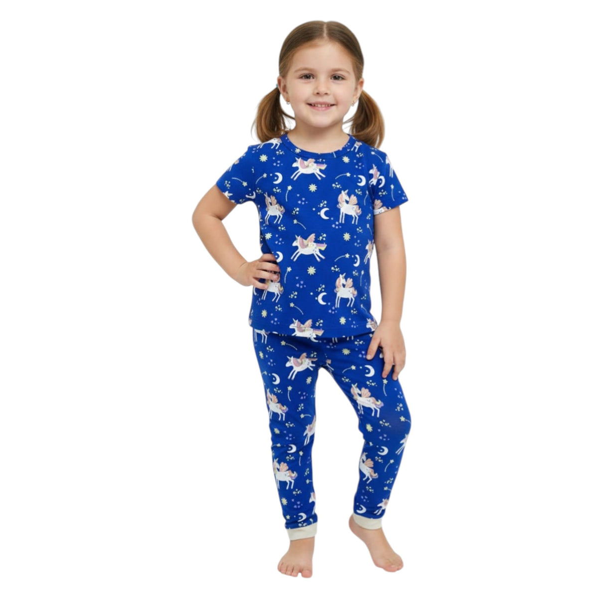Kids Girl's Printed Sleepwear Pant,Navy
