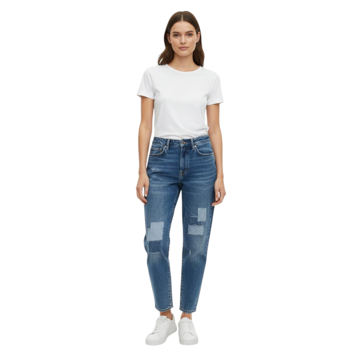 Women's Washed Jeans,Light Blue