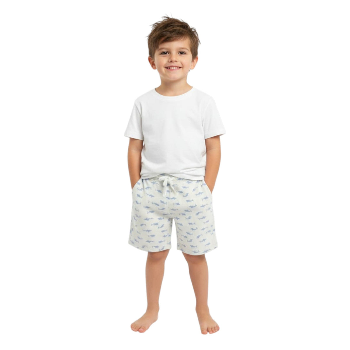 Kids Boy's Printed Short,Off White