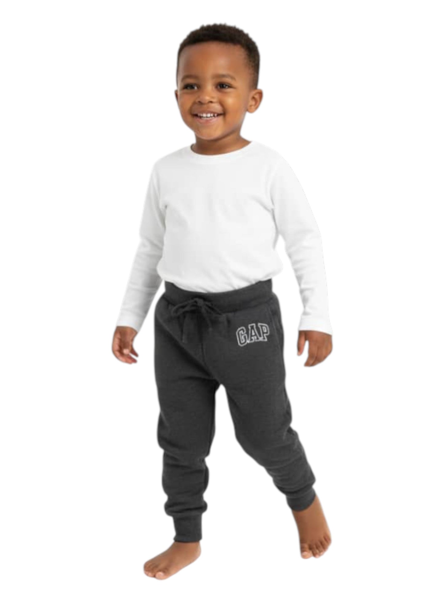 Kids Boy's Plain Solid Pant,Grey