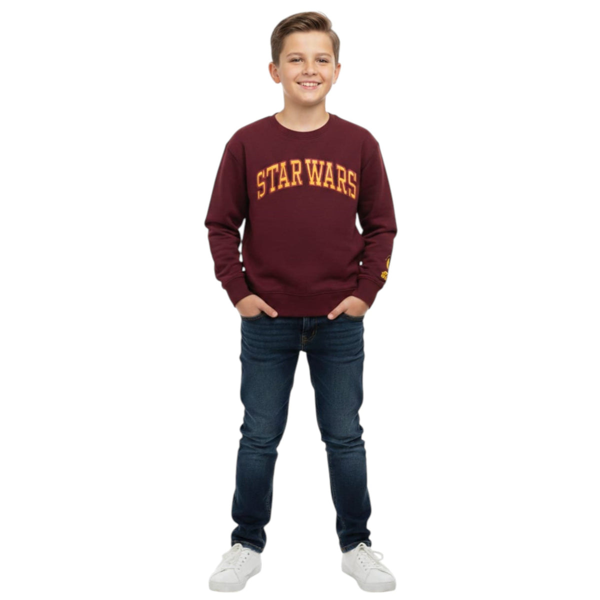 Kids Boy's Printed Swaeters,Burgundy