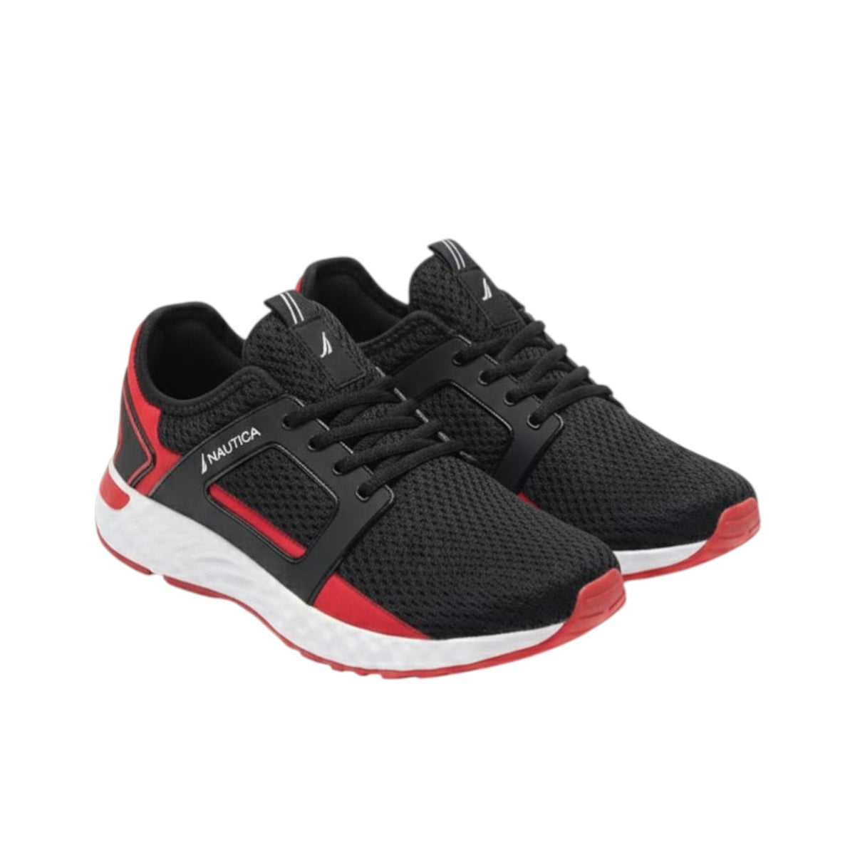 Men's Colorblocked Shoes,Black/Red