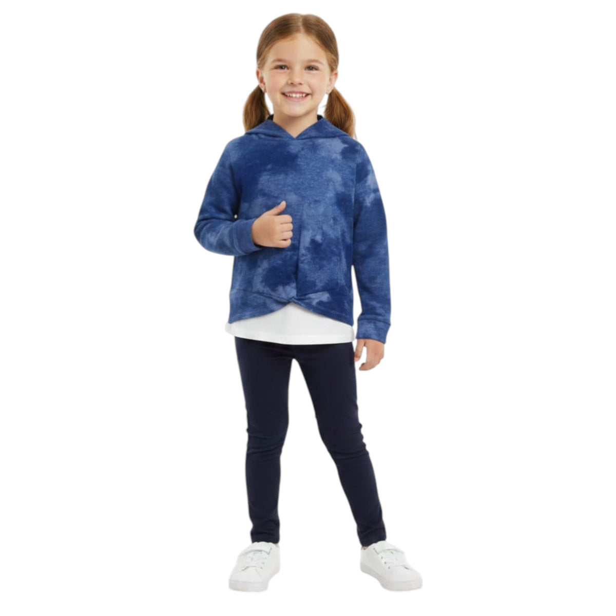 Kids Girl's Colorblocked Top,Navy