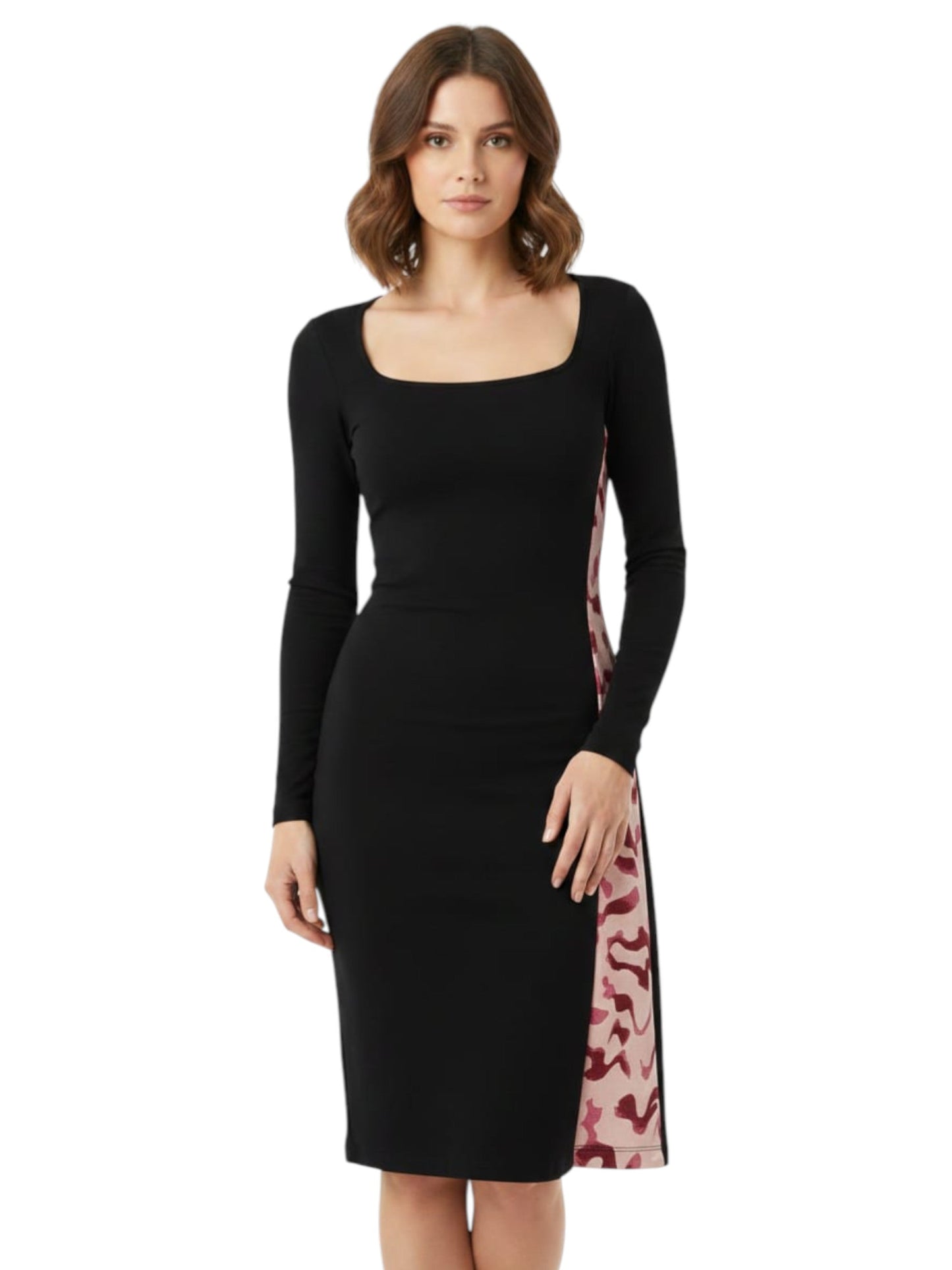 Women's Colorblocked�Dress,Black