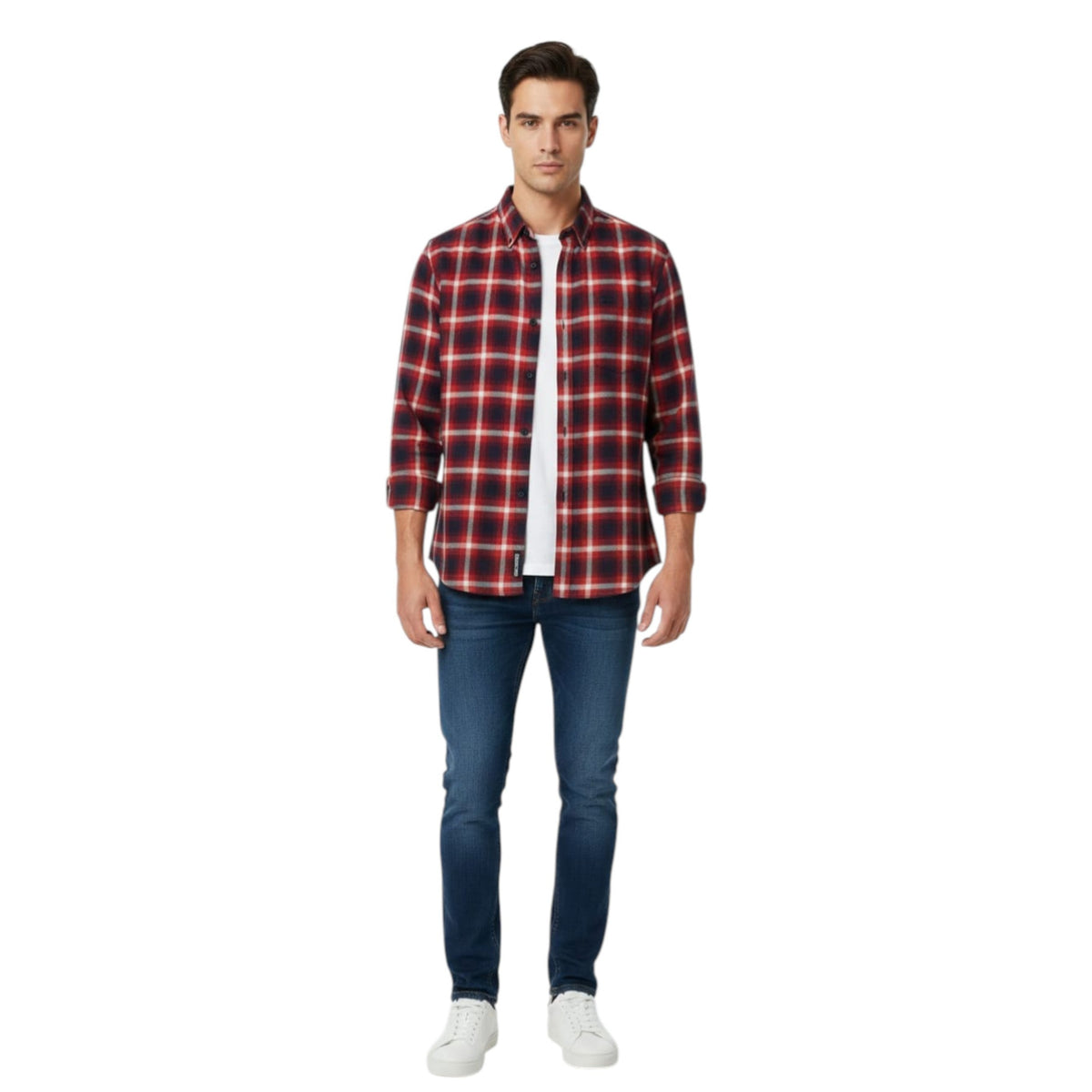 Men's Plaid Dress Shirt,Multi